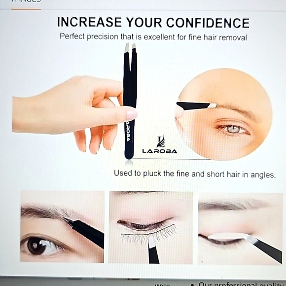 NEW Laroba Precision Slant Tweezers - Picture 2 of 10